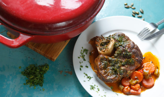 Ossobuco milanese (milánói borjúcsülök) - fotó: Gabi Berger Photography