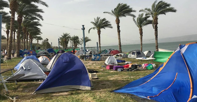 A Libanon parton már felszerelték a térnéző kamerákat - fotó: Kinneret Hatóság