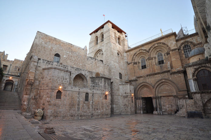 A Szent-sír Bazilika Jeruzsálemben