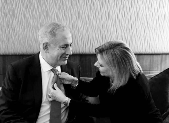 Sara és Benjamin Netanjahu - The World Economic Forum (WEF), Davos 2014. Photo: Prime Minister Benjamin Netanyahu and his wife Sara.