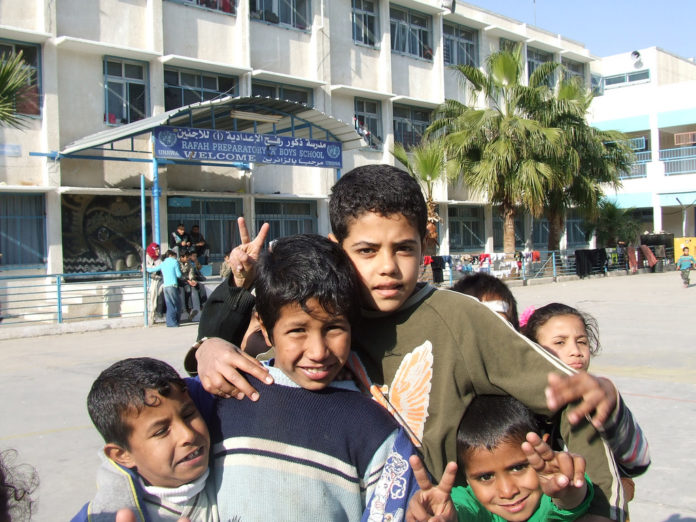 UNRWA iskola -fotó: ISM Palestine / Flickr