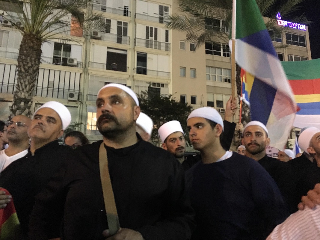 druz tuntetok tel-avivban