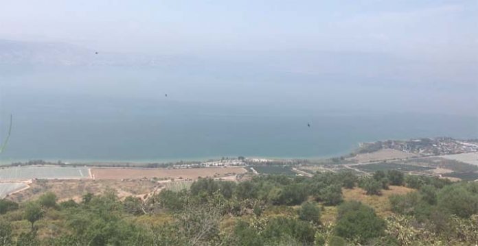 A Kinneret a Golánról - fotó: Izraelinfo