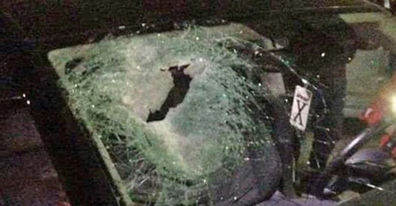 a palesztin aldozat autoja