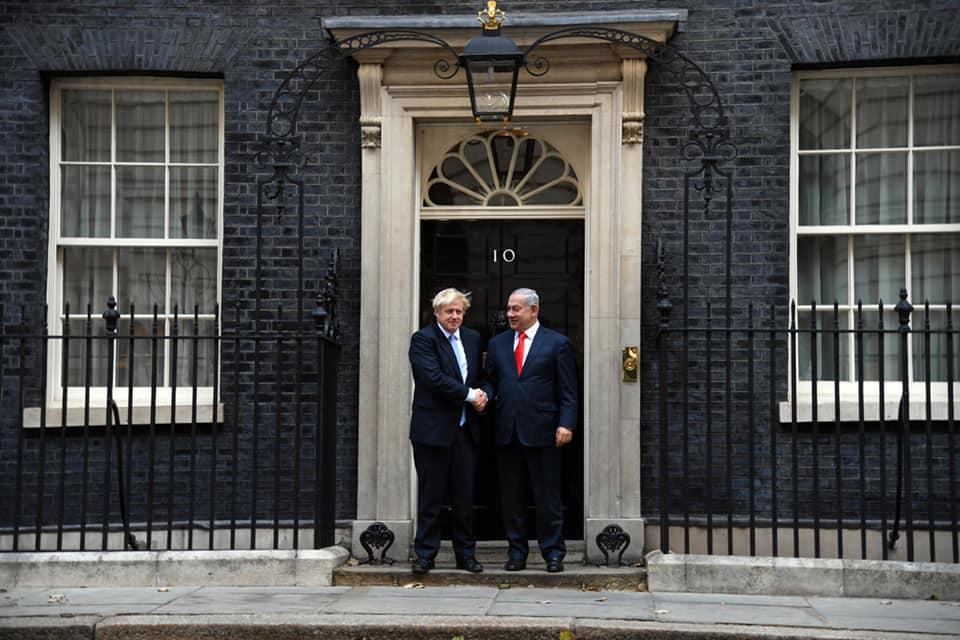 Boris Johnson és Benjamin Netanjahu Londonban - fotó: Haim Zach / GPO
