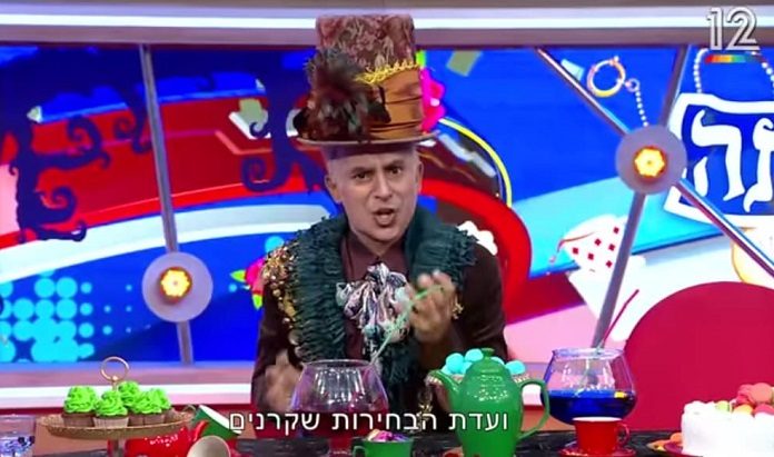 Netanjahu-paródia a 12-es tévén - fotó: képernyőkép