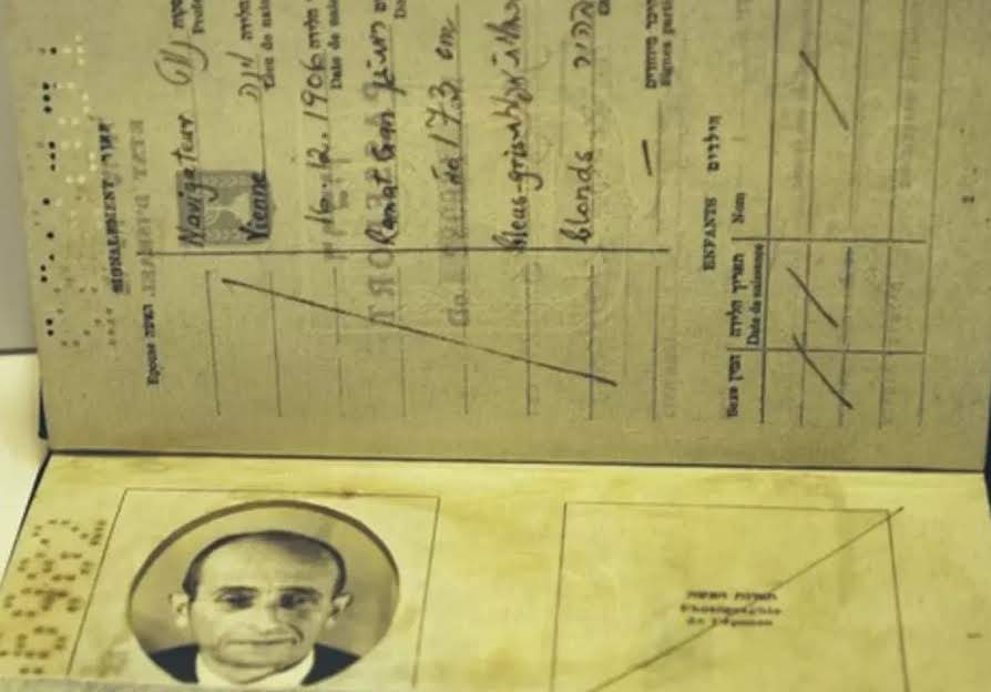 Az Eichmann számára készített izraeli útlevél – izraeli pilótának kiállítva - fotó: Beit Hatfutsot
