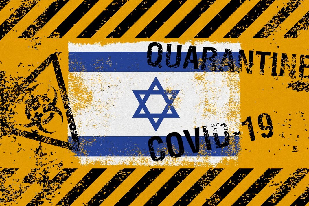 koronavírus Izrael zászló