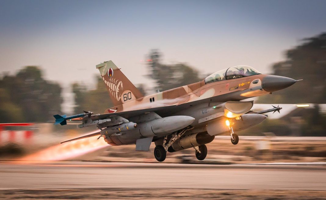 Egy izraeli F-16-os vadászgép, amely részt vesz a németországi hadgyakorlaton - fotó: Izrael Védelmi Erők