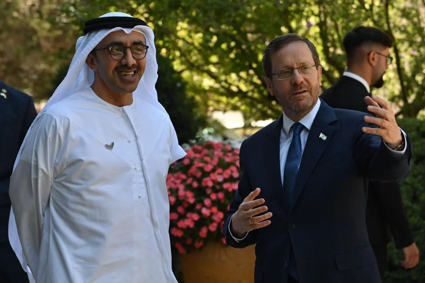 Herzog elnök és Ben Zajid emirátusi külügyminiszter 